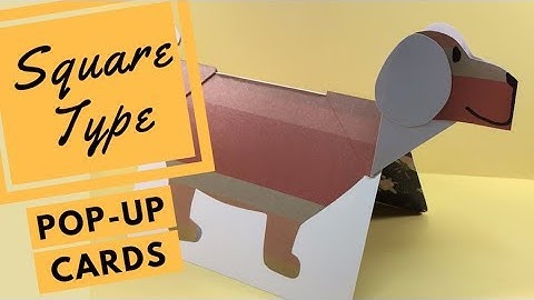 How to Make a Pop-up Card - Flip to Stand Using V-Fold (Swing Arm)