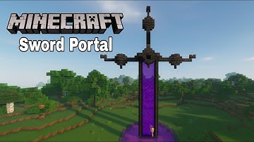 Minecraft | 🔥 How to build a Nether Sword Portal
