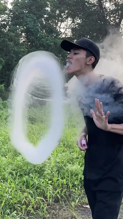 Trik vape luar ruangan | Cincin vape terbesar | #vape #vapetricks