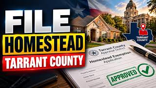 How to File Homestead Exemption in Tarrant County TX | TAD Form 50-114 Online Application Guide