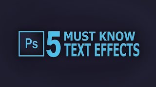 5 must know easy TEXT effects - Photoshop Tutorial screenshot 5