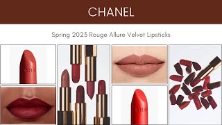 Chanel SPRING 2023 New Rouge Allure Velvet lipsticks Chance Body Creams