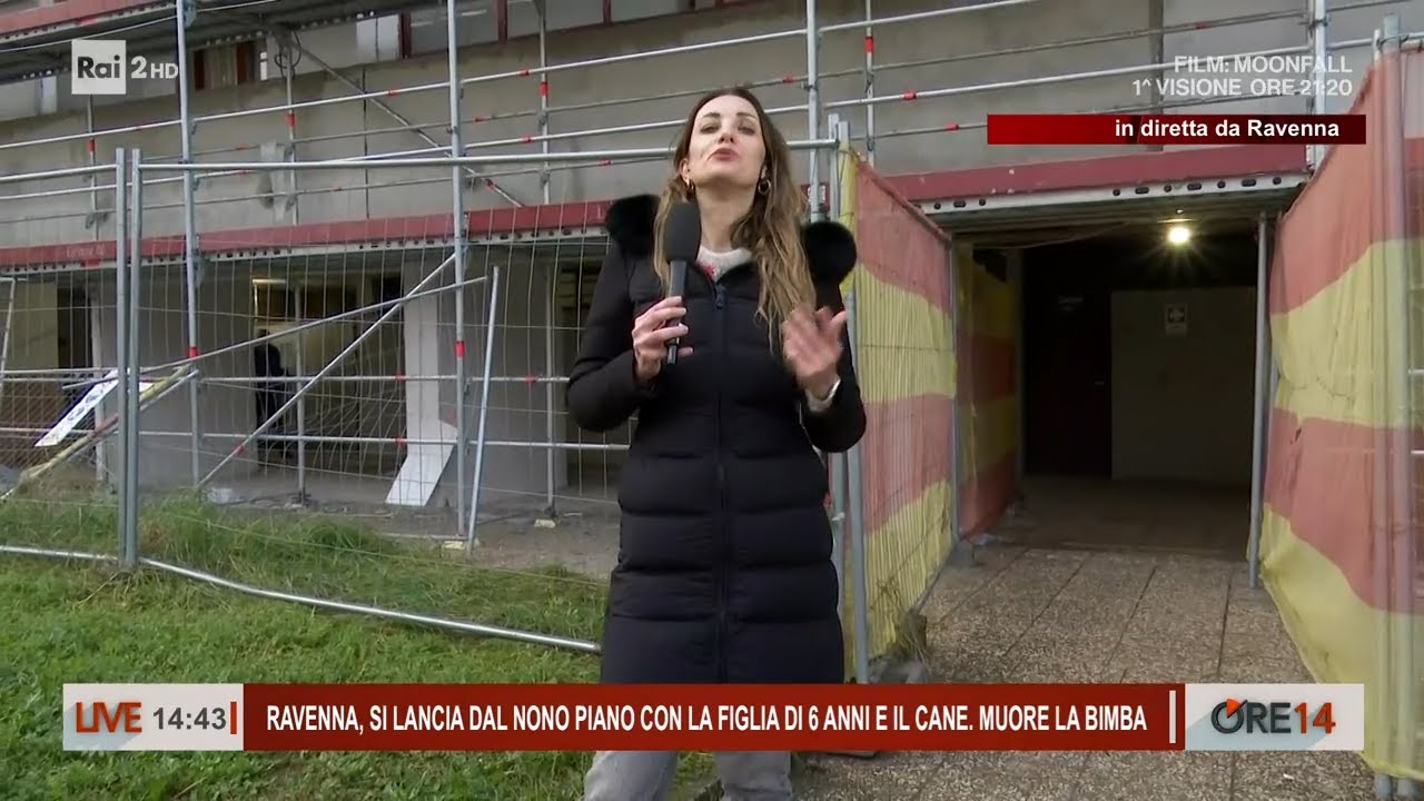 Ravenna, si lancia dal nono piano con la figlia di 6 anni e il cane - Ore 14 del 08/01/2024
