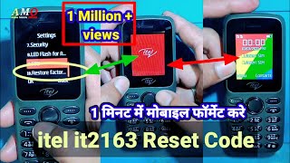 Itel it2163 Hard Reset / How To Reset Itel it2163 Mobile / Keypad Mobile Restart Setting/Itel Phone