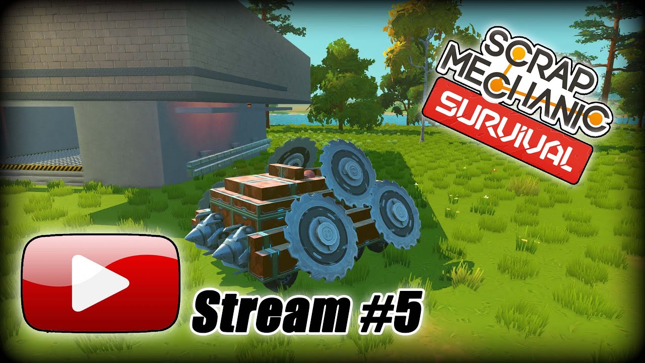 Scrap Mechanic Survival Stream #5 Farm Defence, Mini tank! And more, Come Chat and Chill!!!