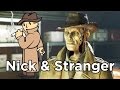 Fallout 4 - Nick Valentine reacts to Mysterious Stranger