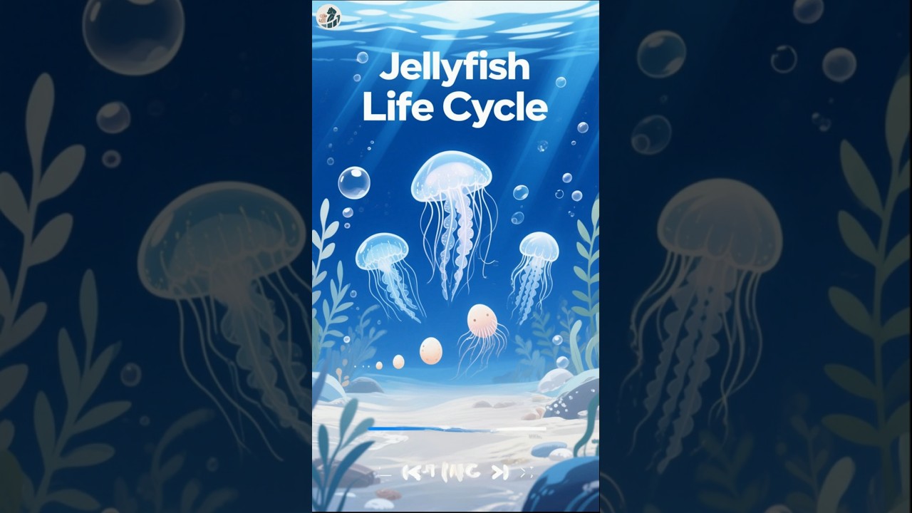 Jellyfish Life Cycle in 5 Stages 🪼 | Amazing Ocean Transformation!