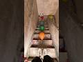 Challenge the staircase obstacle course and pop the colorful balloons!#shorts