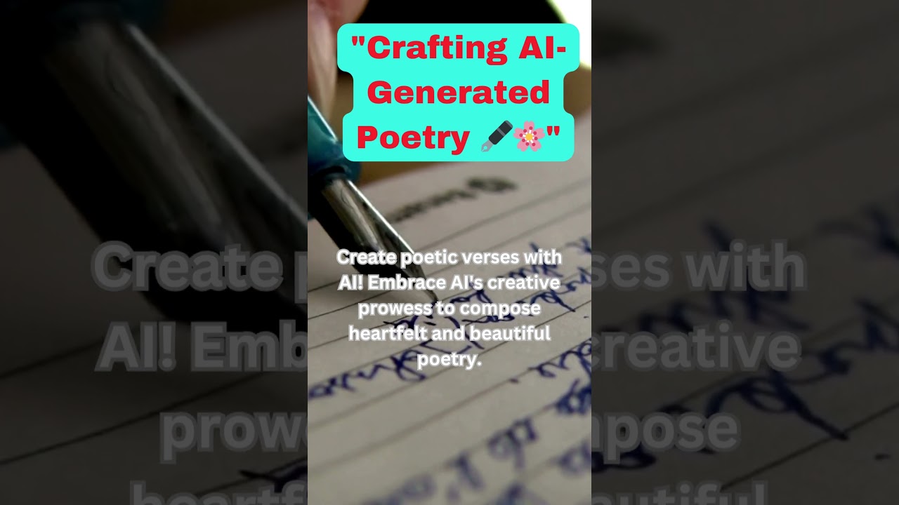 Embrace AI's creative prowess to compose heartfelt and beautiful poetry with rytr com,