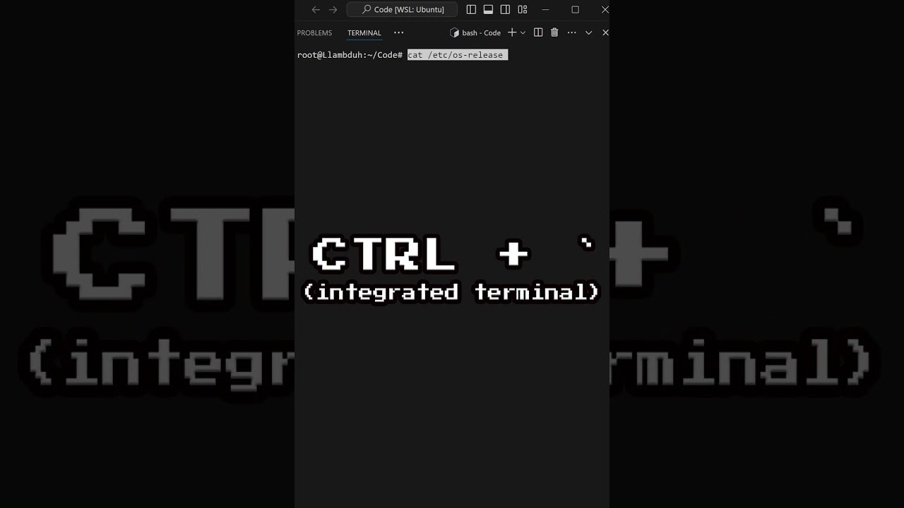 Setup WSL in VSCode #vscode #wsl #windows #shorts