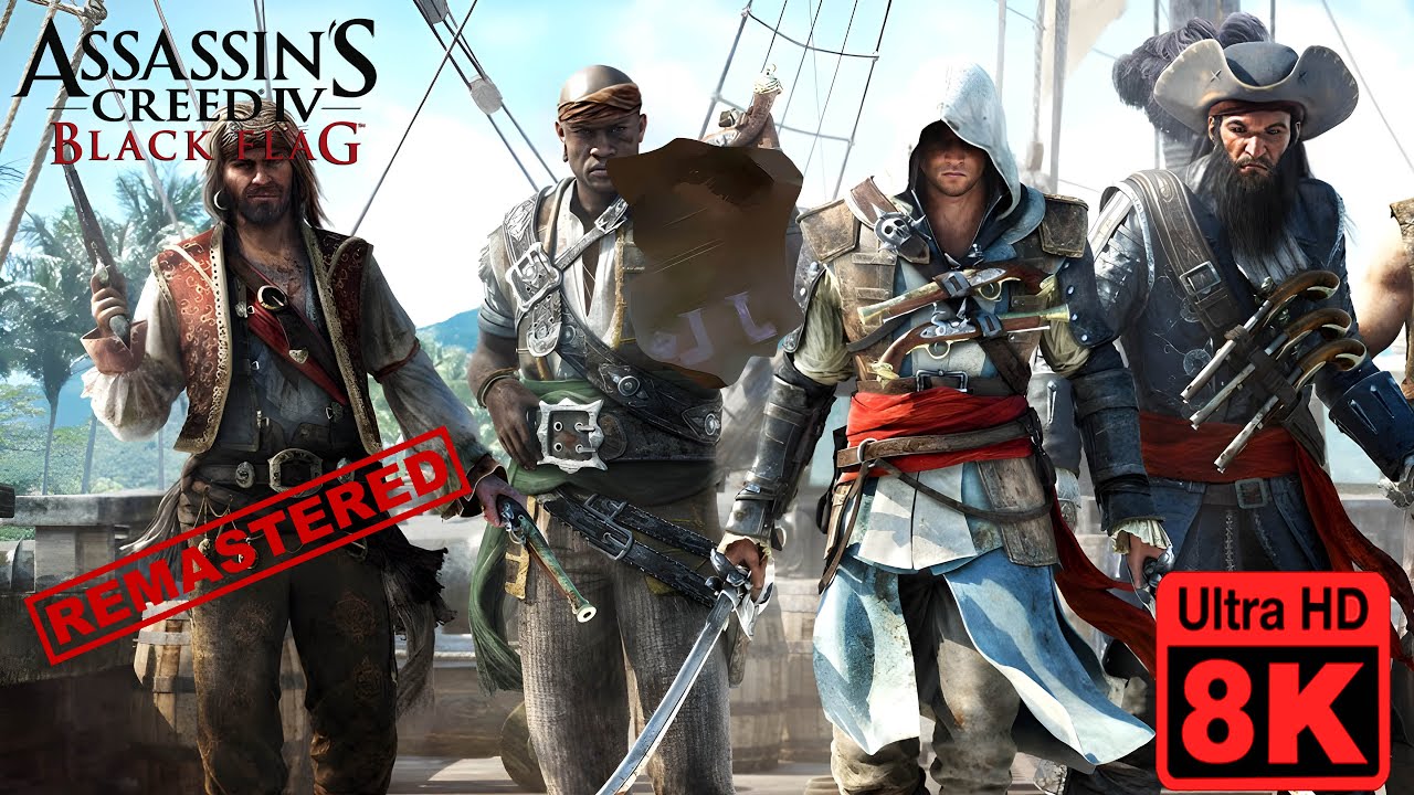 E3 Cinematic Trailer - Assassin's Creed 4 Black Flag  8K (Remastered with Neural Network AI)