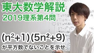 大学入試数学解説：東大2019年理系第4問【数学A 整数】