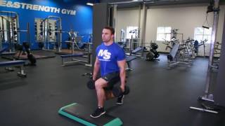 Front Foot Elevated Dumbbell Split Squat: Video Exercise Guide & Tips