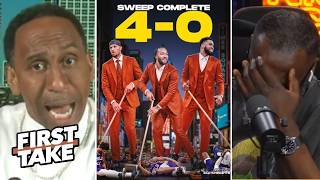 Famous FIRST TAKE | Stephen A. blasts Shannon Sharpe after Knicks silence all doubters with Sixers sweep Profile