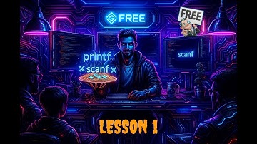 printf و scanf – أول خطوة تخليك تتكلم مع الكمبيوتر! 💻 | كورس C من FREE Lesson 1 #لايك #c_programming