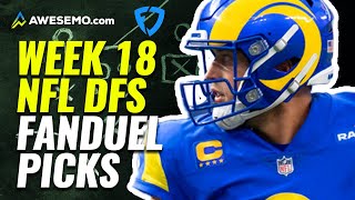 FanDuel NFL DFS Top-5 Picks Week 18 | Daily Fantasy Fantasy Football Lineup Optimizer Picks