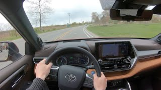2020 Toyota Highlander Platinum Limited Hybrid AWD - POV Test Drive (Binaural Audio)