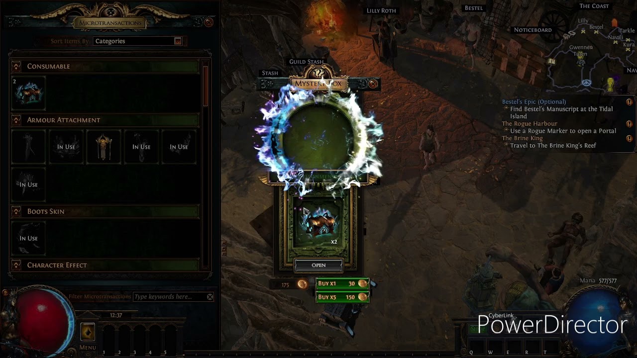 [POE Dec21] event chests opening YouTube