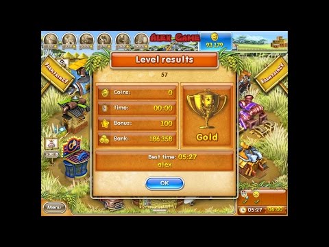 Farm Frenzy 3 Madagascar (level 57) only GOLD Веселая ферма 3 Мадагаскар (Уровень 57) Золото