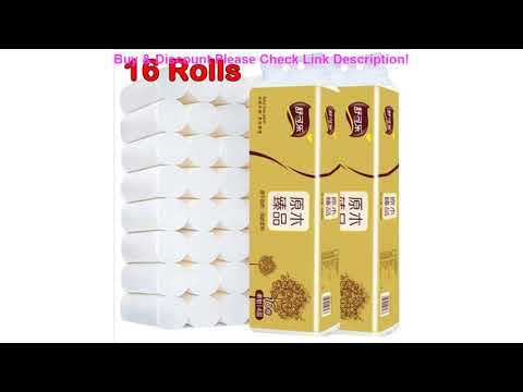 Best 16 Rolls-Lot Fast Shipping Toilet Roll Paper 4 Layers Home Bath Toilet Roll Paper Primary Wood