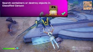 Search Containers Or Destroy Objects In Clified Canyon Fortnite