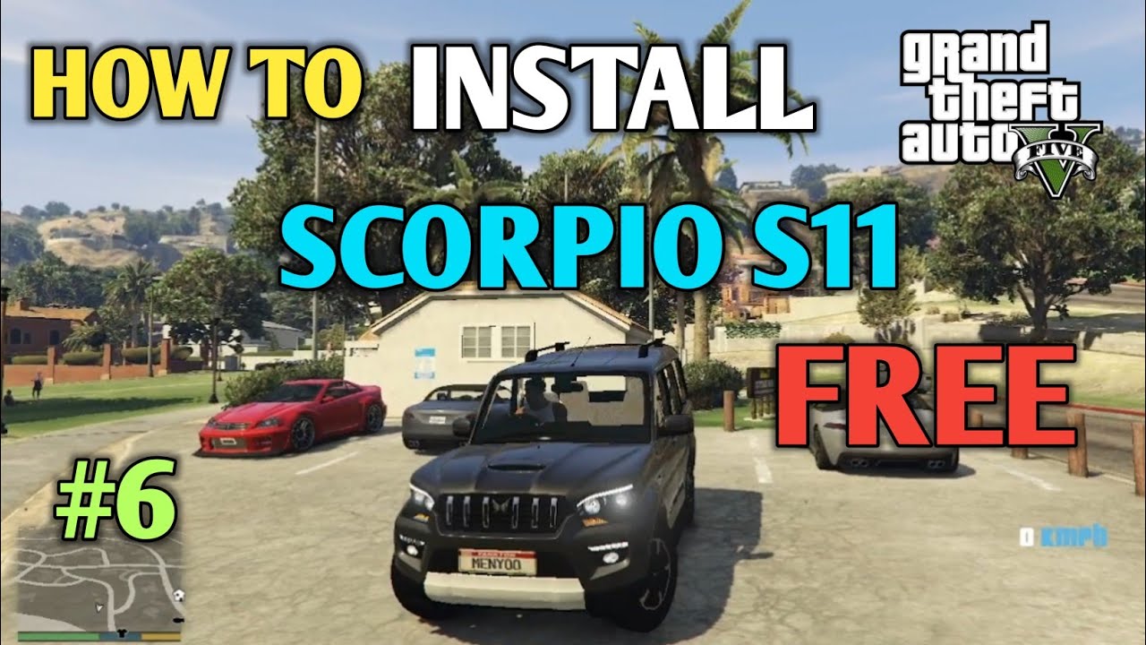 HOW TO INSTALL SCORPIO S11 IN GTA 5 || how to download scorpio s11 for free  in hindi  #6 