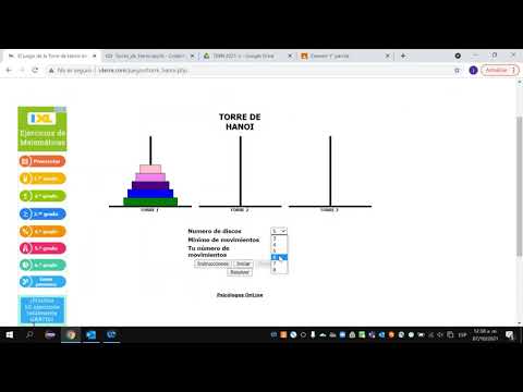 Programa de las Torres de Hanoi en python con Google Colaboratory