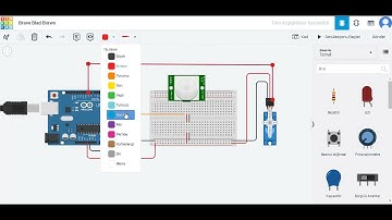 Hareket Sensörü Kullanımı Pır Sensör,Servo Motor