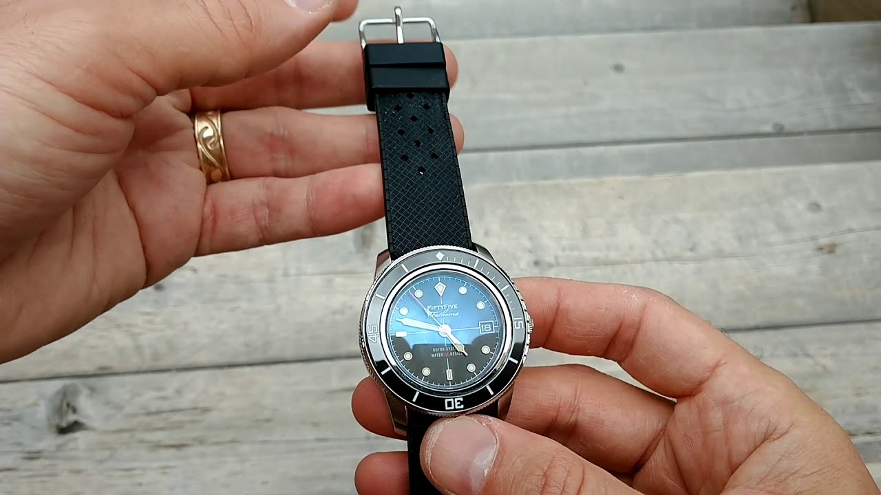 Ultimate Fifty Five Fathoms  ( video posted). Seiko SNZH57 Blancpain  homage - YouTube