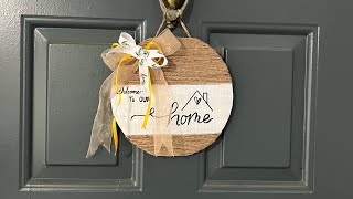Door hanging craft ✨using waste material …easy steps// simple idea//