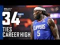 Montrezl Harrell Ties Career High 34 Points vs. Pelicans | LA Clippers