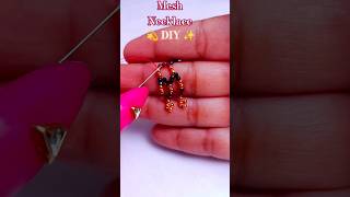 Making of Beads Mesh Necklace#shorts#video#mesh#necklace#tutorial#home#howto#make
