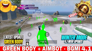 BGMI 4.1 GREEN BODY WALL HACK LATEST UPDATE | BGMI GREEN BODY 4.1 | BGMI GREEN BODY WALL HACK 4.1