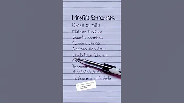 Montagem Xonada Slowed Lyrics English 