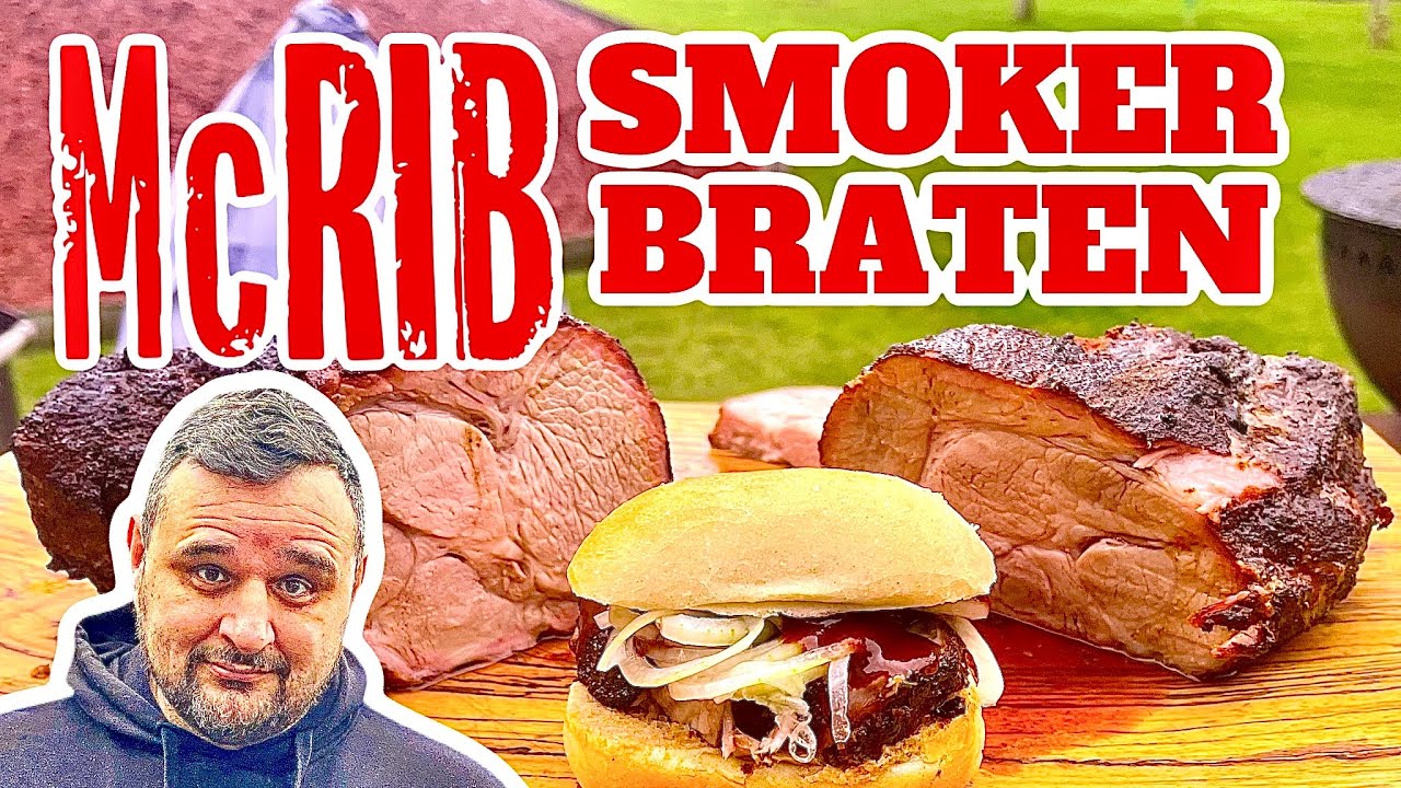 SMOKER BRATEN McRib-Style im XXL BBQ SMOKER GRILLEN --- Klaus grillt