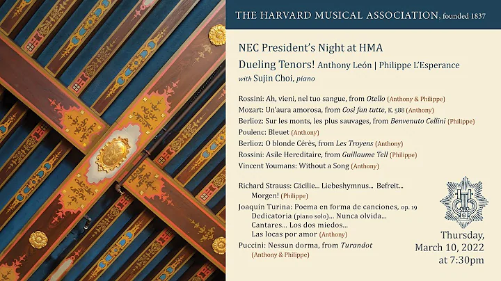 20220310 HMA: New England Conservatory President's...