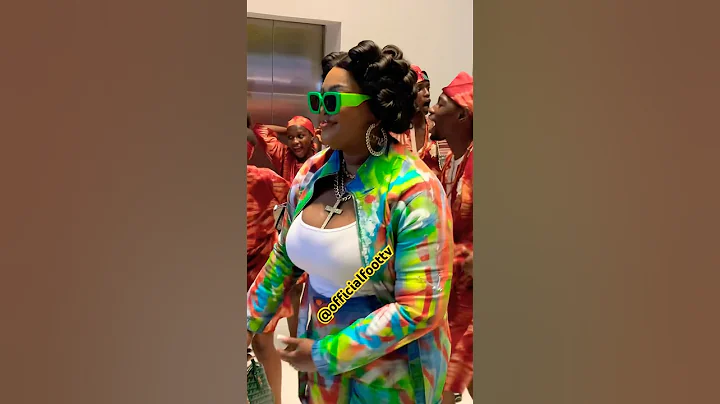 ENIOLA BADMUS ENTERED WITH TRADITIONAL DANCE AT QUEEN LATEEFAH MOVIE PREMIERE.