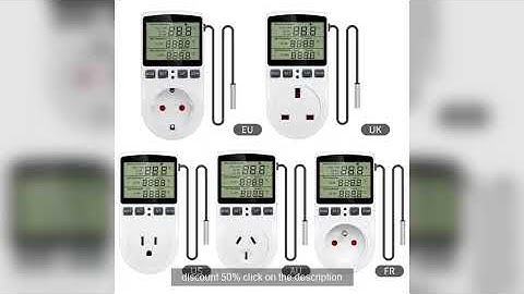 Timer Socket Thermostat Digital Temperature Controller EU/AU/US/FR/UK Plug Outlet With Timer Switch