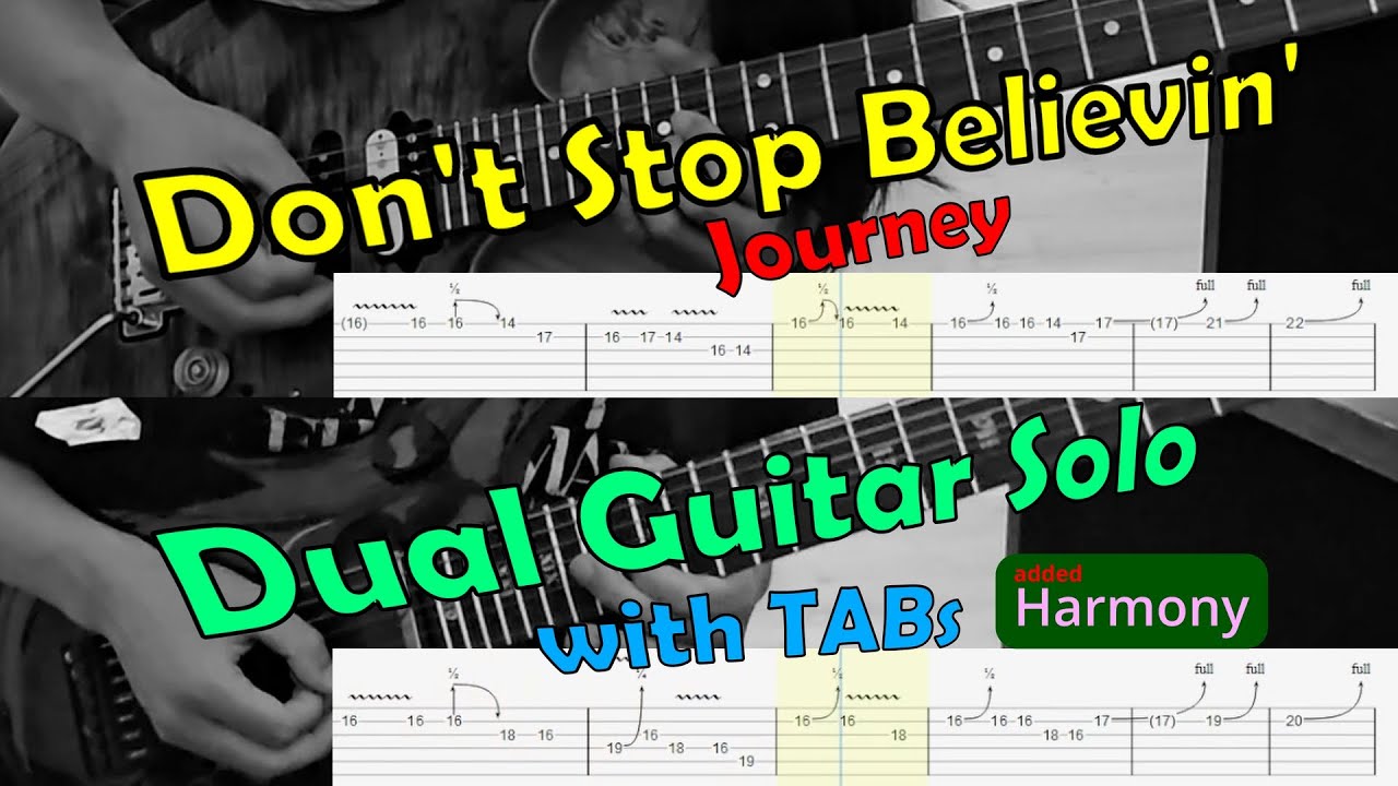 Dont Stop Believin Intro Tab , How to Play Don’t Stop Believin by ...