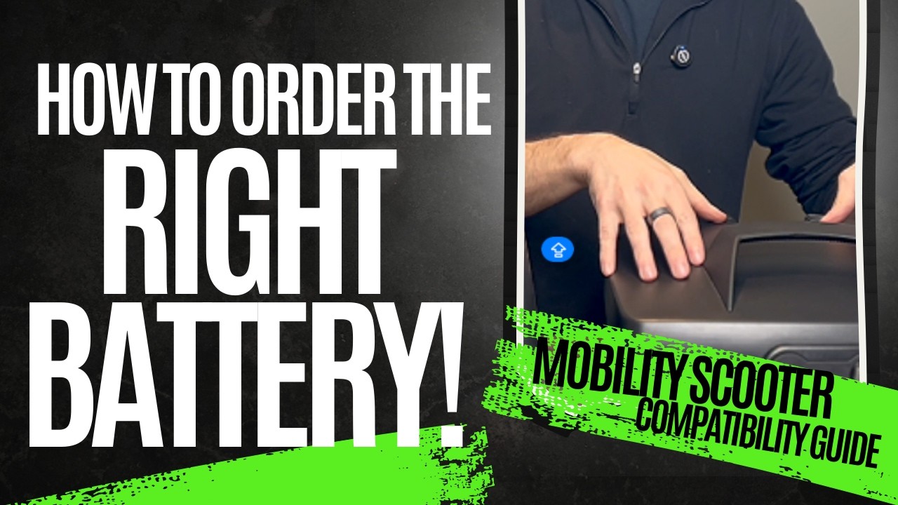 correct way to replace mobility scooter batteries in pairs with matching specs