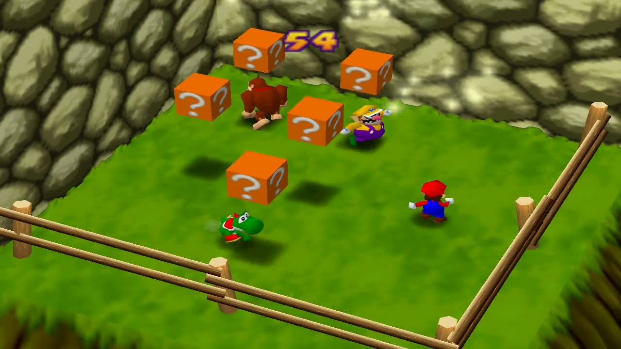 Mario Party 1 Mini Games - Coin Block Blitz