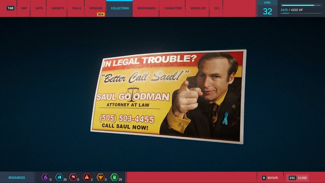 Saul Goodman Business Card Spider-Man Remastered Mod at Marvel's Spider-Man  Remastered Nexus - Mods and community