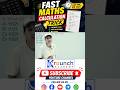 Fast Maths Calculation Trick #shorts #maths #easytrick #calculation #exam