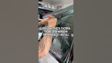 HOW TO: HANDCUT & INSTALL WINDOW TINT | TOYOTA TACOMA #windowtint #dynamicAWT #kauai #hawaii