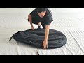 How to fold down the Alvantor bed tent when the webbing is still in