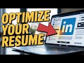 How to Optimize Your Resume with LinkedIn - Quick Tutorial