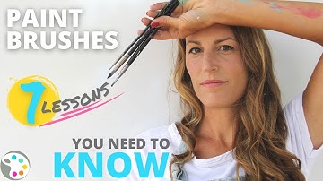 Paint Brushes for Acrylics - What Beginners NEED to Know about Paintbrushes