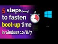 5 easy steps to fast up your boot time in windows 1087  tecwala