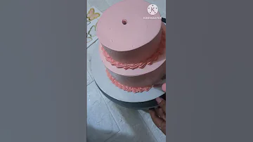 Happy Anniversary Cake How To Stack Cake For Beginners Easy Way To Stack Cake 2 Tier Cake 