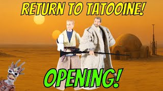 Opening Star Wars 3.75 Owen Lars & Beru Whitesun - Return to Tatooine